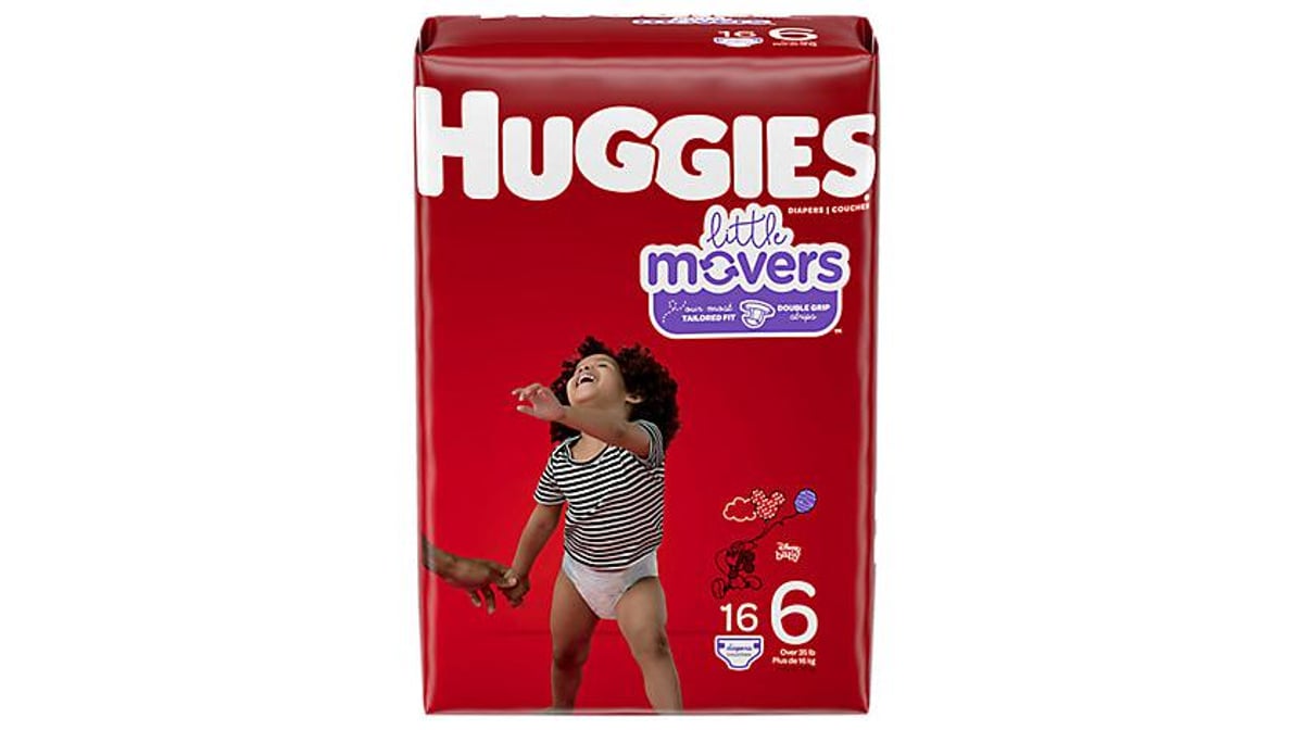 Huggies Little Movers Diapers Size 6 (16 ct)