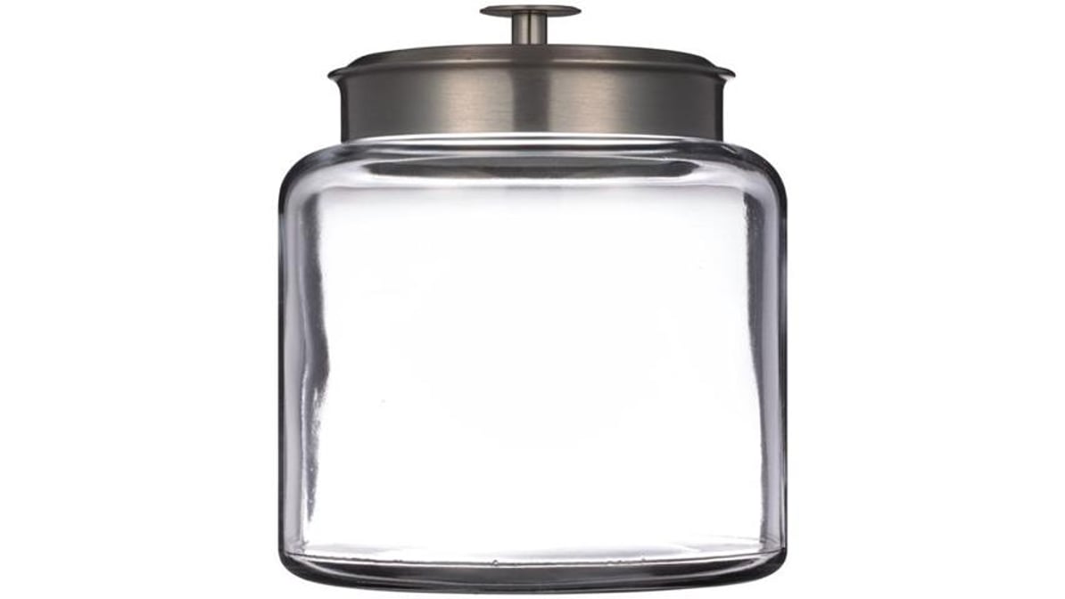 Large Montana Glass Jar with Black Lid