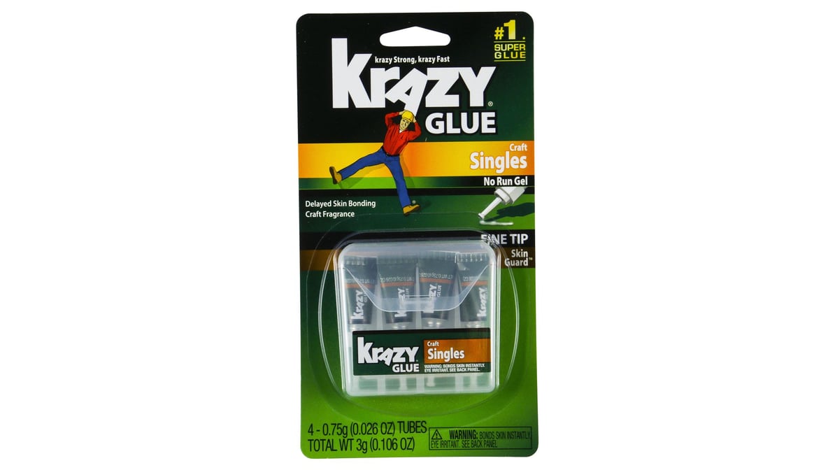Elmer's Krazy Glue Craft Mini Singles (4 ct)