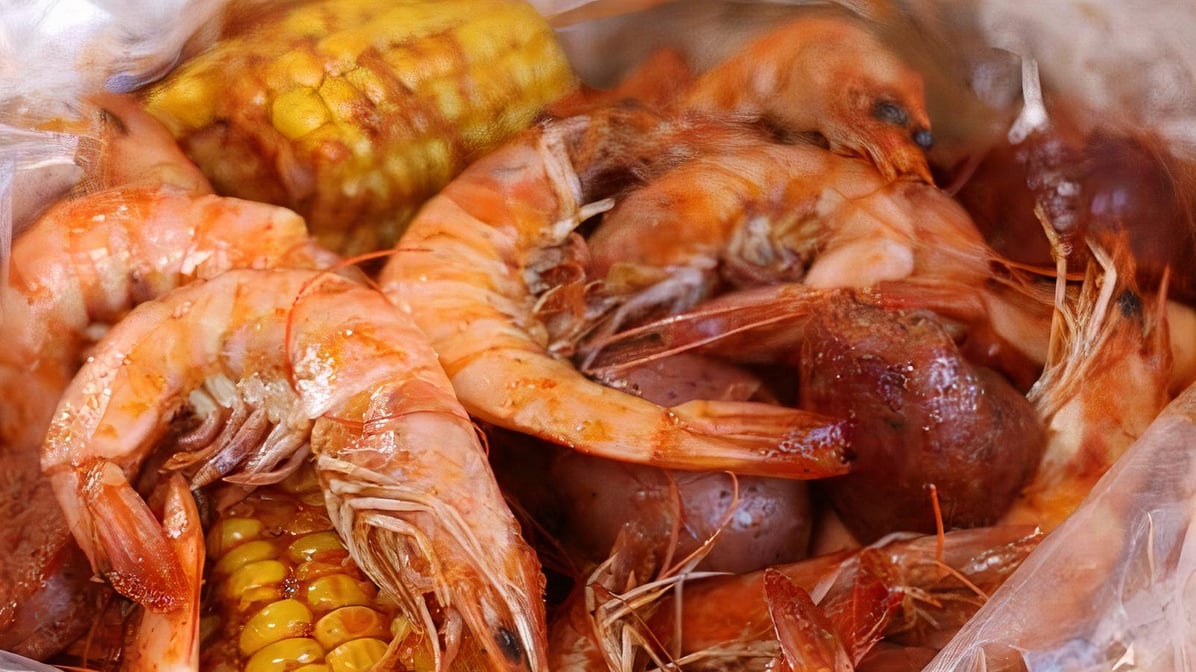 Shrimp Boil with Boiling Crab's Whole Shabang Sauce