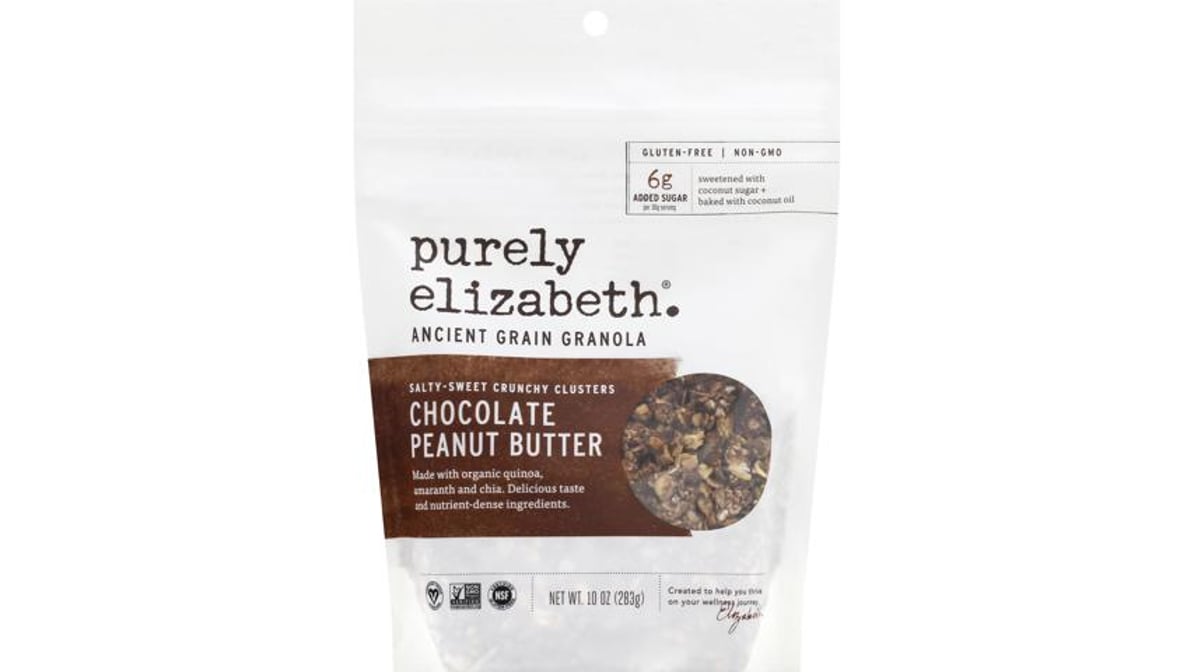 Purely Elizabeth Ancient Grain Granola, Grain Free, Chocolate Peanut Butter - 10 oz