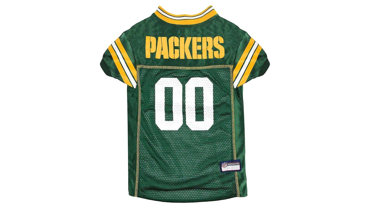 Pets First NFL Green Bay PackersLicensed Mesh Jersey for Dogs and