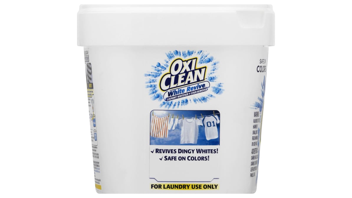 OxiClean White Revive Laundry Whitener and Stain Remover Powder, 3 lb 