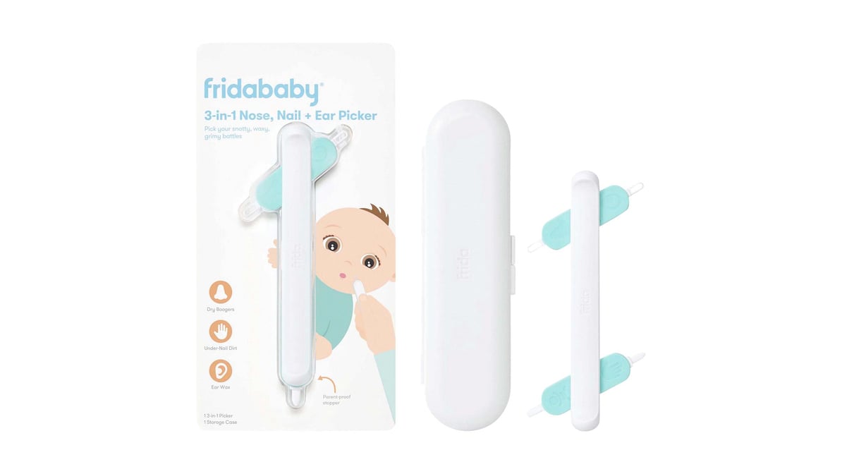 Frida White Baby 3 in 1 Nose, Nail & Ear Picker (2 ct)