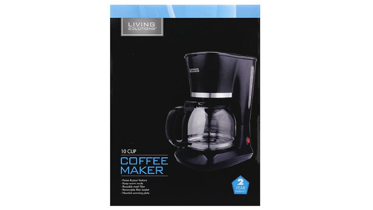 Living Solutions Stainless Steel Coffee Maker - Each