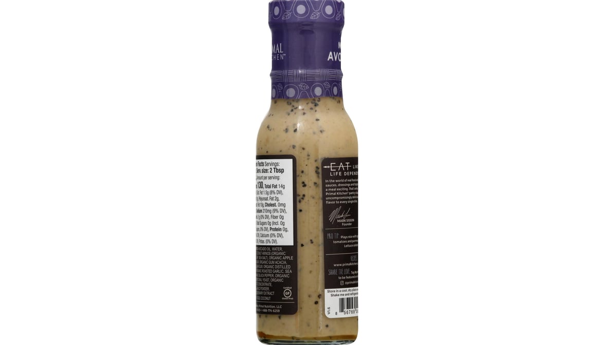 Primal Kitchen Dressing & Marinade, Caesar - 8 fl oz