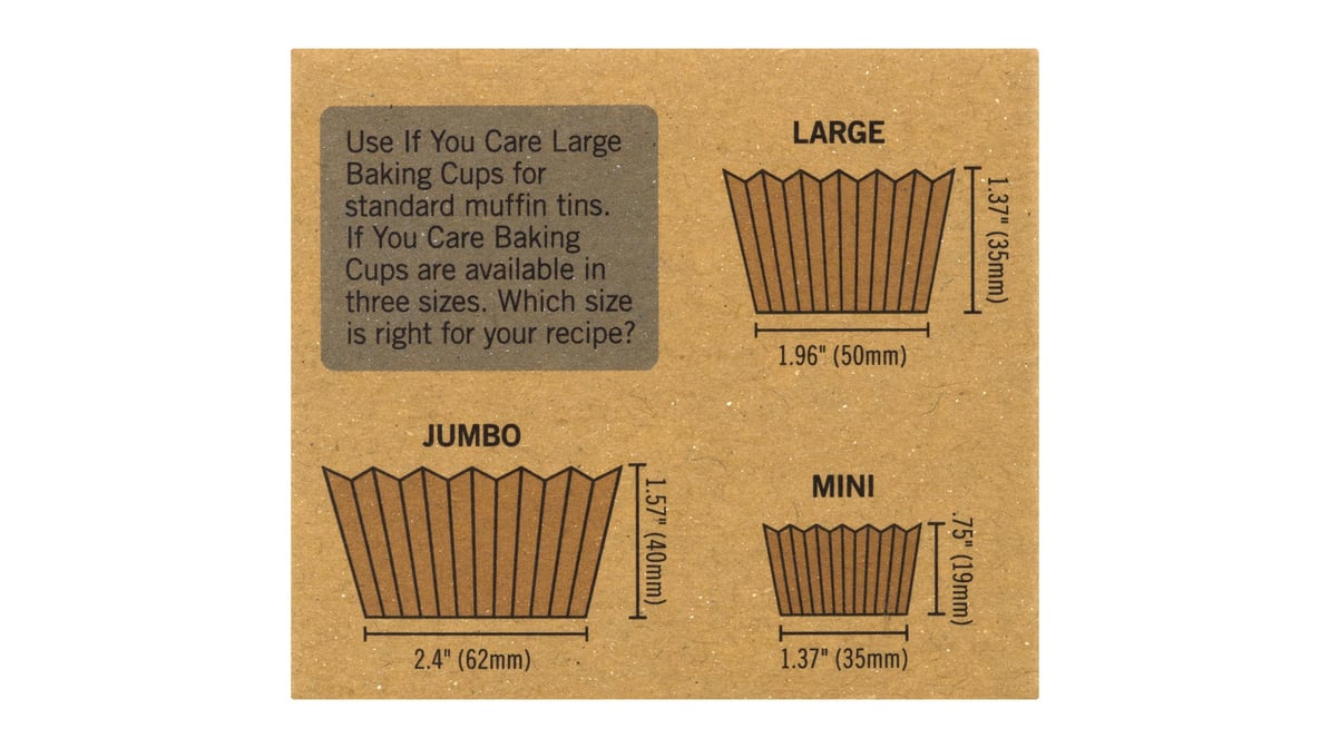 If You Care Baking Cups, Large - 60 cups