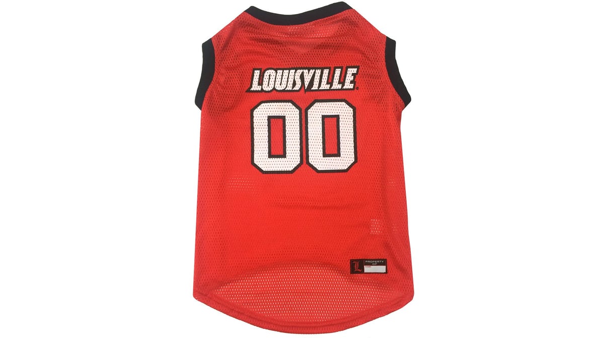  Pets First Louisville Basketball Jersey, Small : Pet