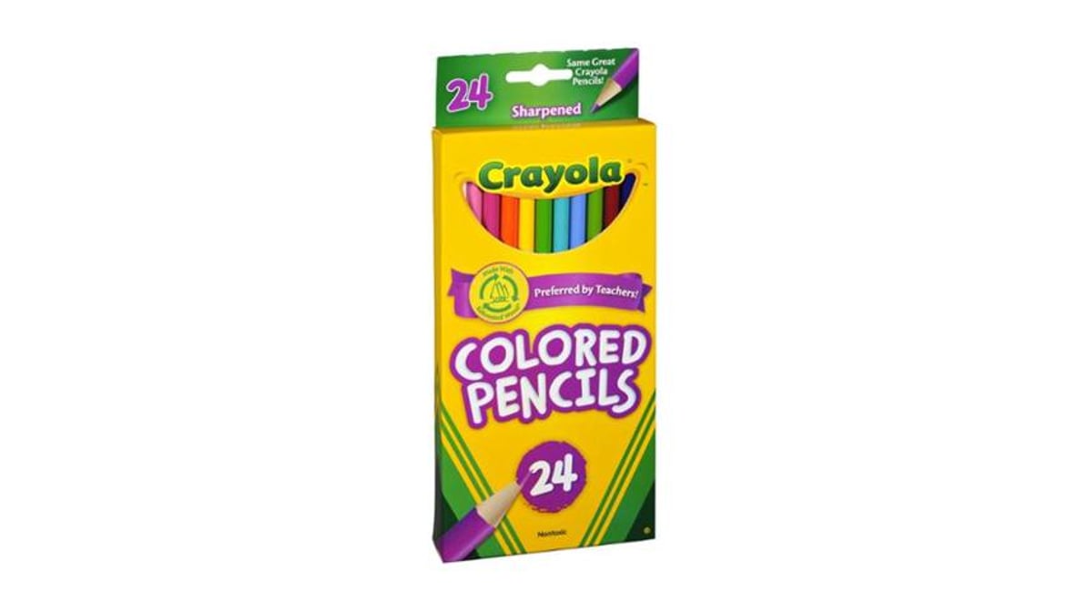 Crayola 24ct Pre-Sharpened Colored Pencils