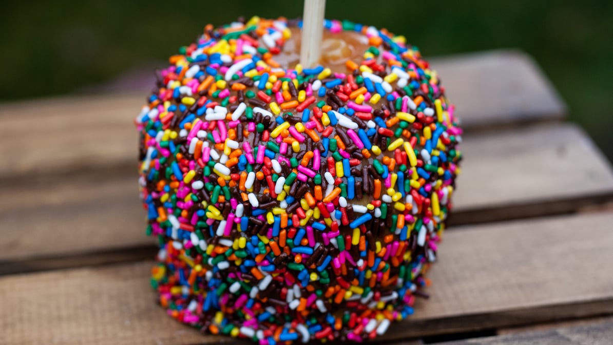 M&M's – Heather's Gourmet Caramel Apples