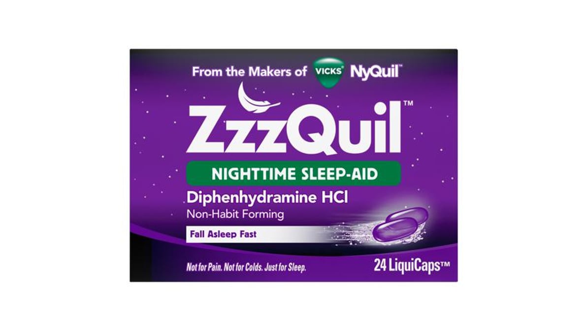 Vicks ZzzQuil Nighttime Sleep Aid Liquicaps (Regular)