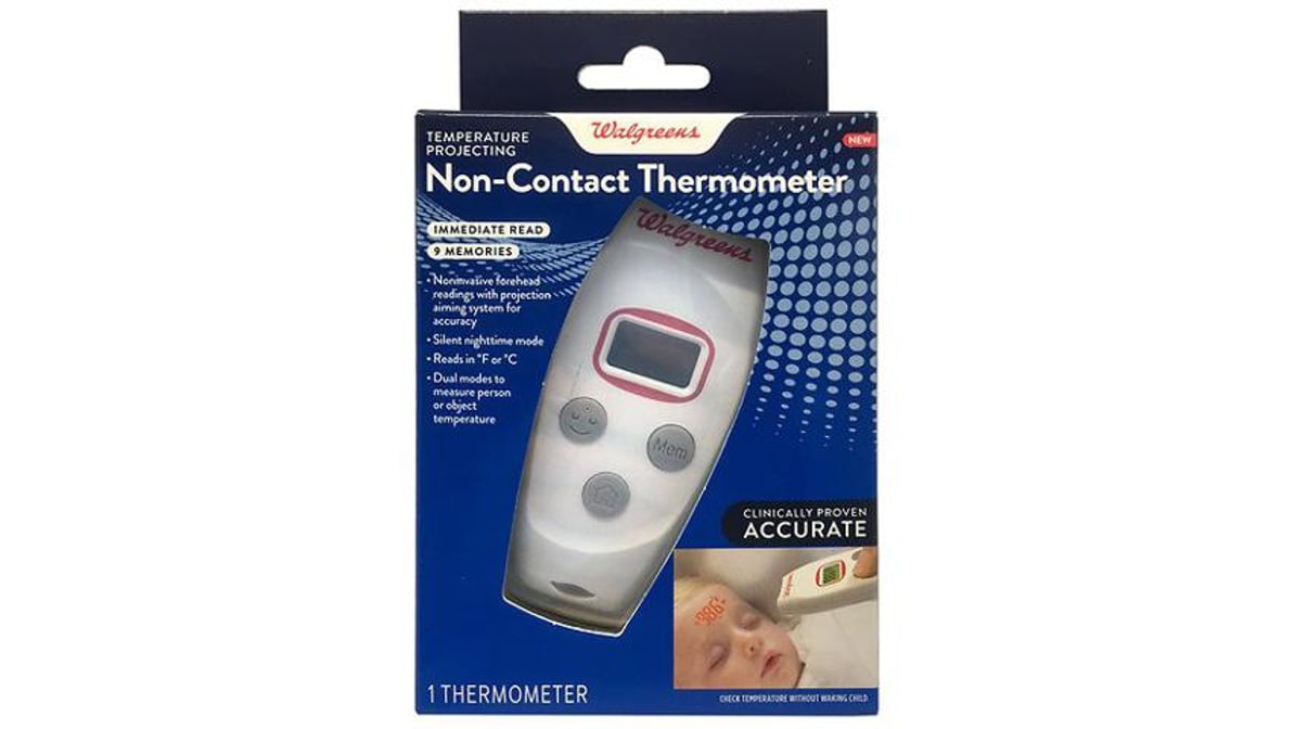 Walgreens Temperature Projecting Non-Contact Thermometer Reads