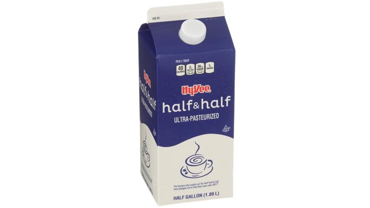 Half & Half, Half Gallon Carton