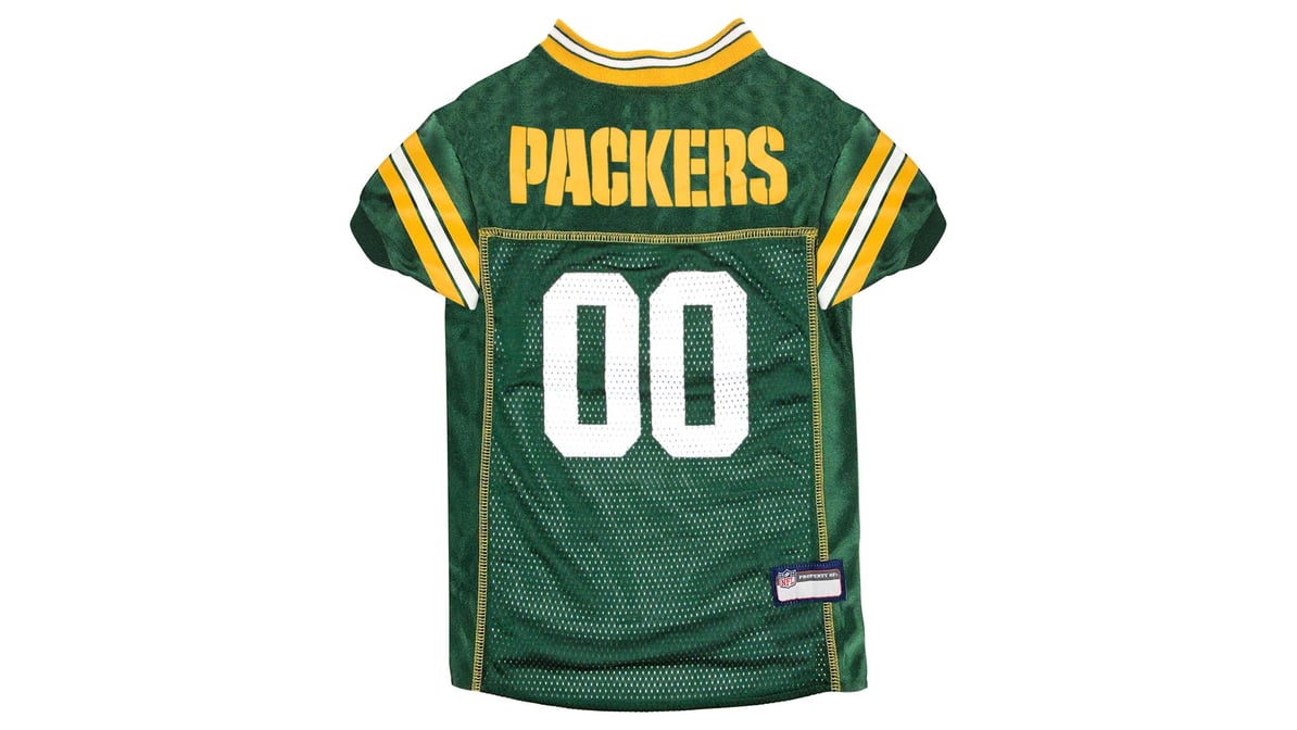 Pets First Green Bay Packers Mesh Dog Jersey, Large