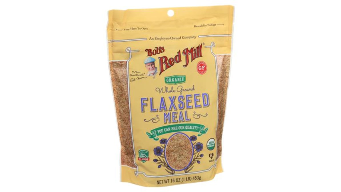 Bobs Red Mill Organic Whole Ground Flaxseed Meal-16 oz