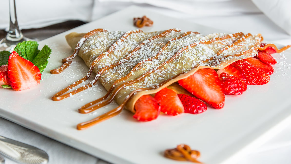 Nutella Crepes with Strawberries