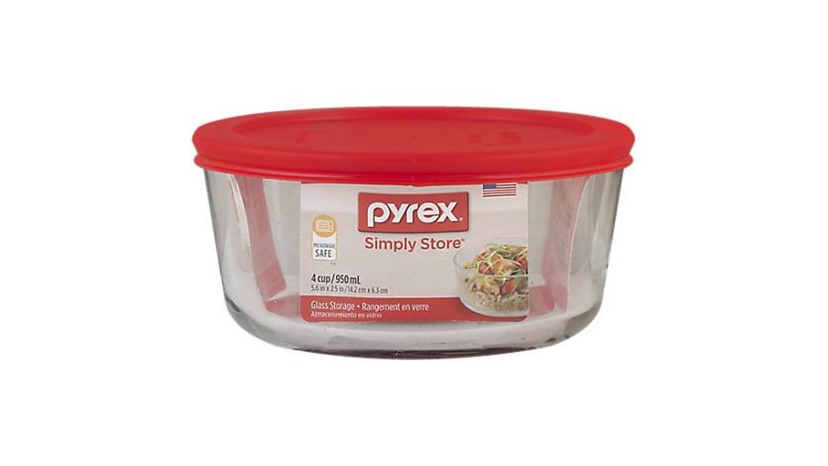 Pyrex Snapware Total Solution Glass Food Storage Square 4 Cup (1 ct)  Delivery - DoorDash