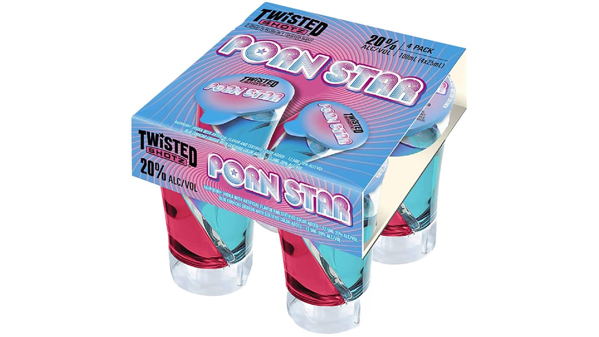 Twisted Shotz Porn Star Vodka Cocktail Shots (25 ml x 4 ct) | Delivery Near  Me - Doordash