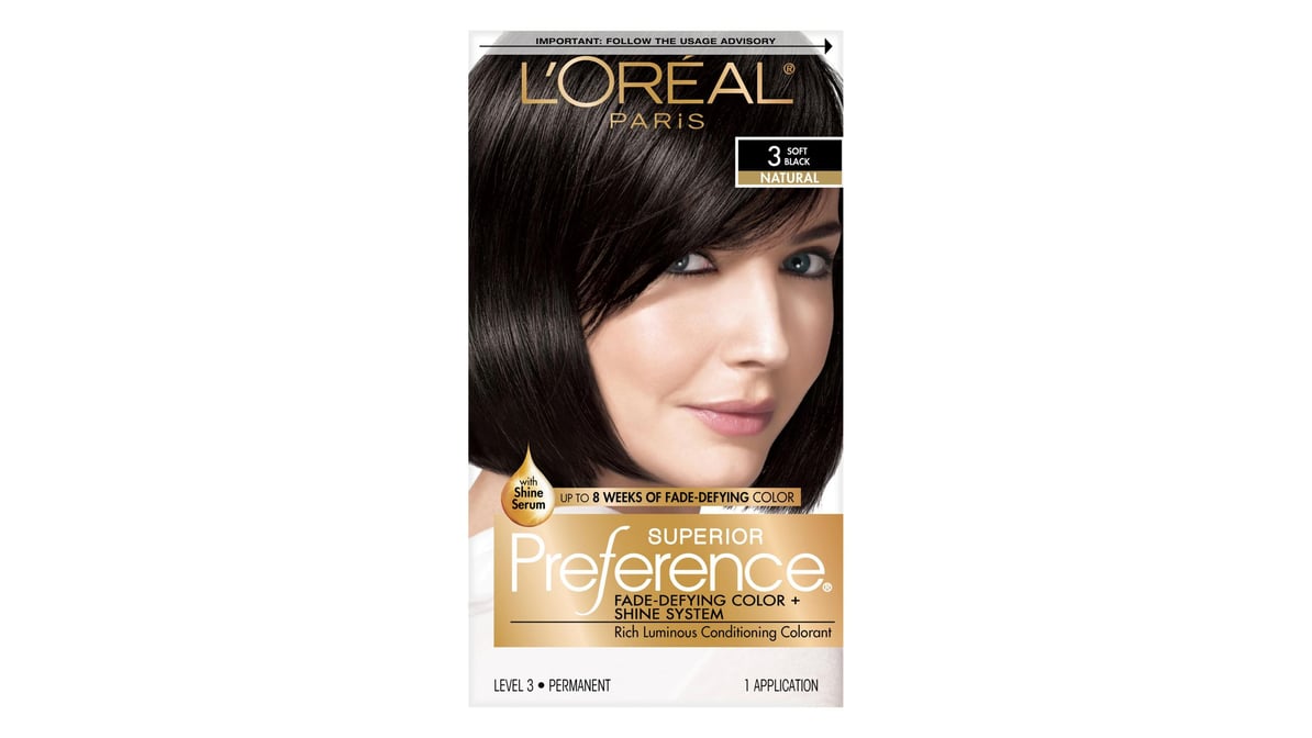 Superior Preference Fade-Defying Color and Shine System, Level 3 Permanent,  Dark Brown/Natural 4 (Pack of 3)