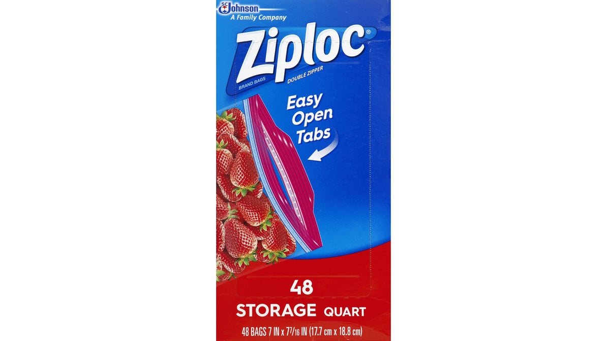 Ziploc Quart Storage Bags Mega Pack (80 ct) Delivery - DoorDash