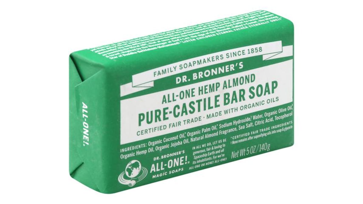 Almond Pure-Castile Bar Soap with Organic Ingredients