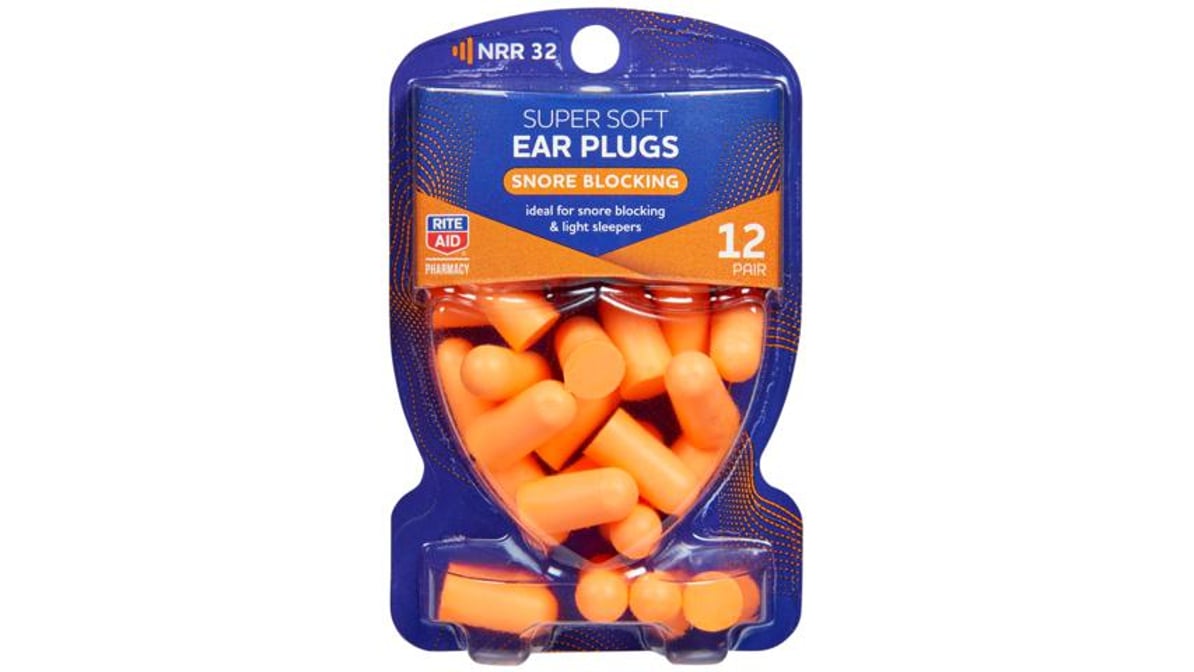 Rite Aid Snore Blocking Ear Plugs - 12 pk