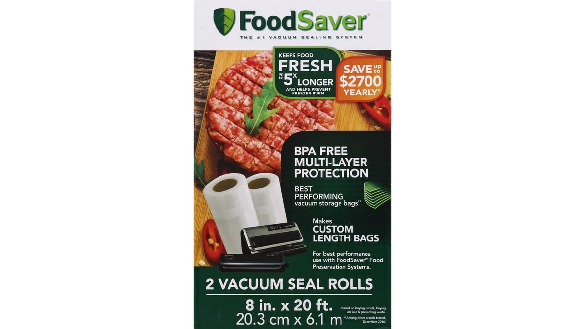 Foodsaver Rolls 8 Inch By 20 Feet - Each - Albertsons
