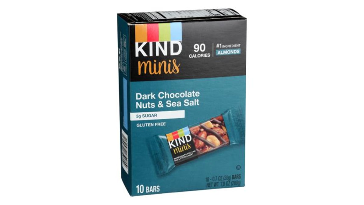 Dark Chocolate Nuts & Sea Salt Minis bars