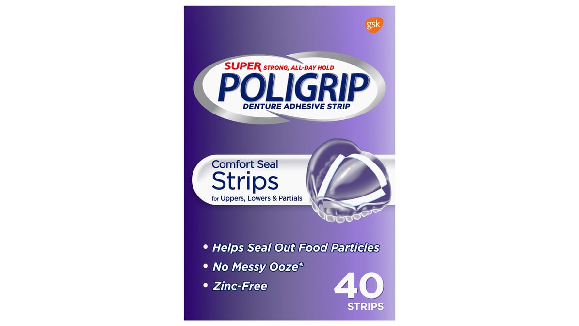 Poligrip Strips, Comfort Seal - 40 strips