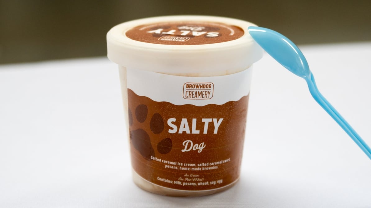 Browndog Creamery Salty Dog Ice Cream Pint | Dashmart