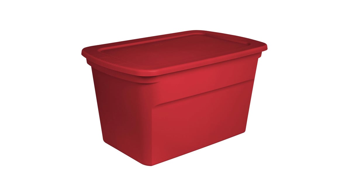 Red Storage Tote, 30 Gal.