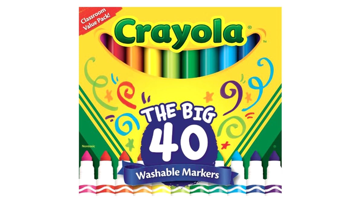 Crayola Marker Wash 40CT Broad