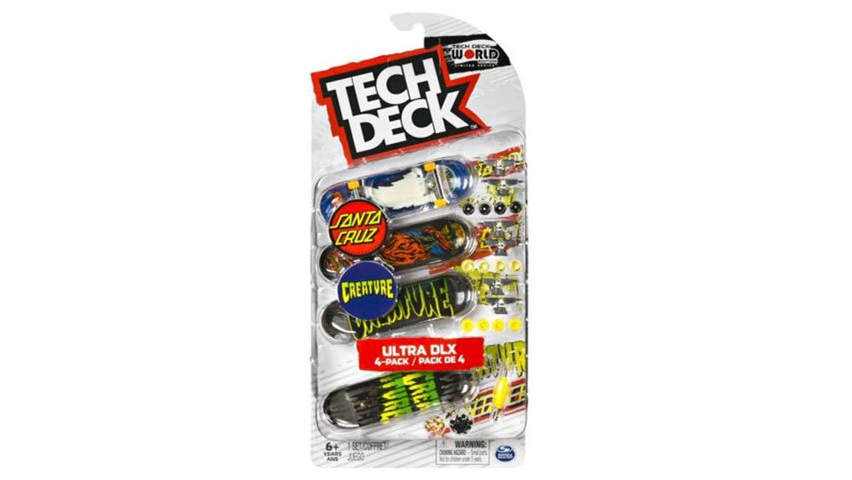 Tech Deck Ultra DLX Fingerboard Set of 4 Santa Cruz & Creature | Delivery  Near Me - Doordash