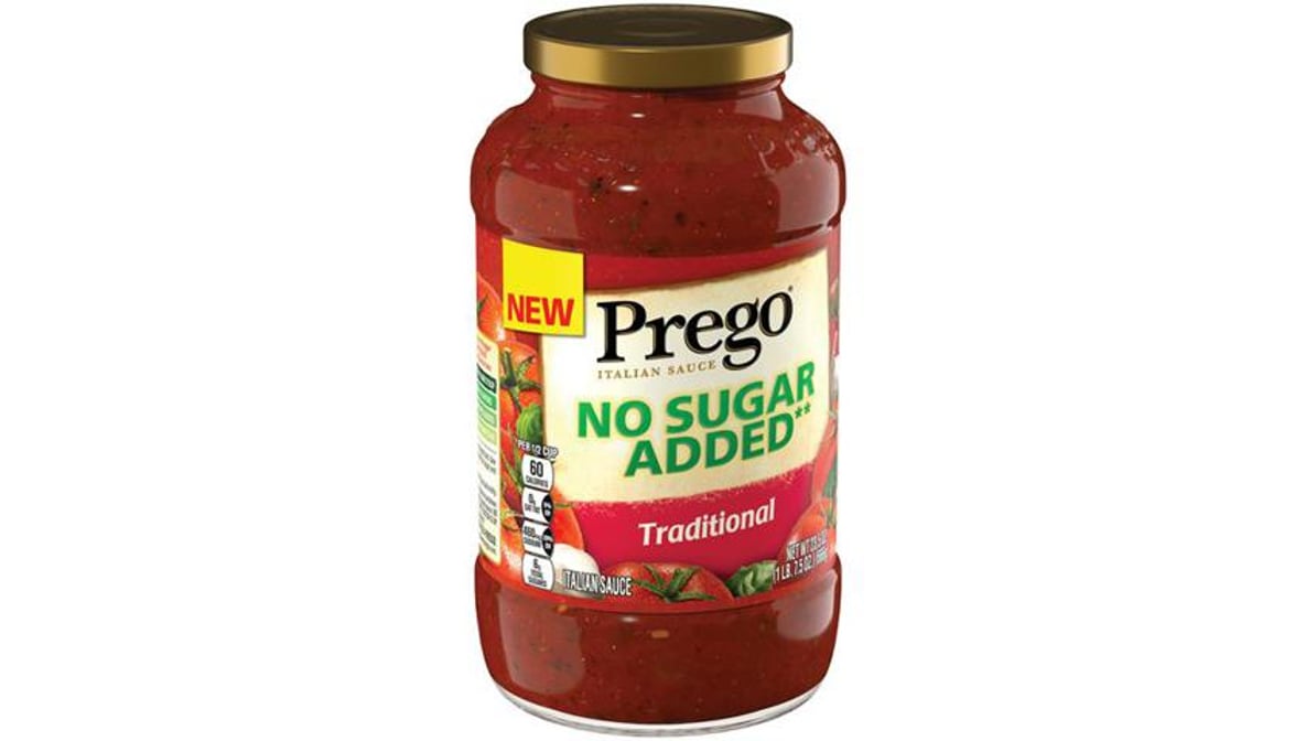 Prego Traditional Lower Sodium Pasta Sauce, 23.5 Oz Jar