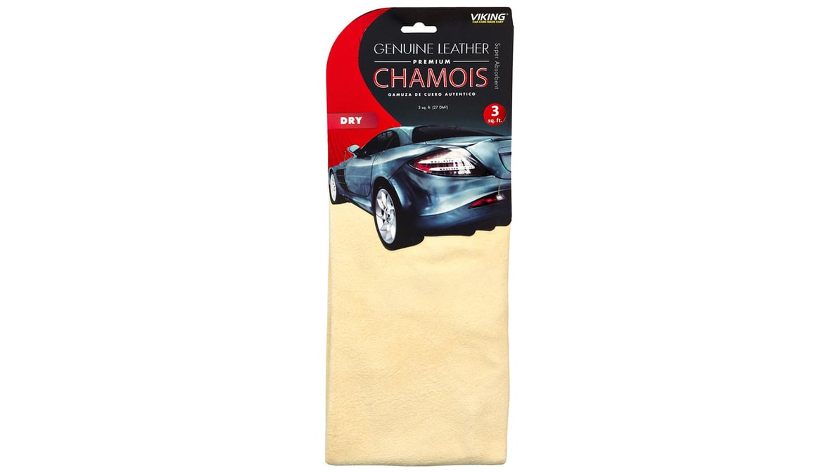 3-1/2 Square ft. Genuine Leather Chamois