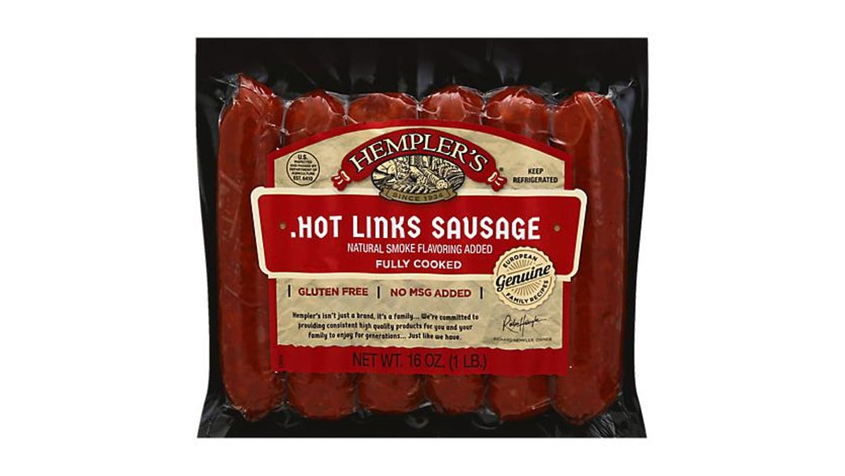 Hemplers Hot Links Sausage - 16 Oz - Vons