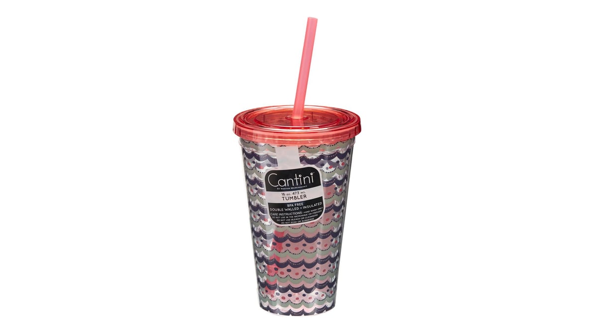 Large Tumbler with Straw - 16oz