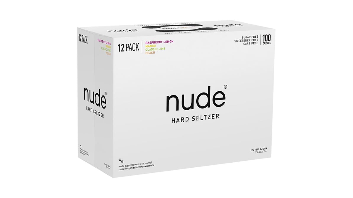 Nude Hard Seltzer Mixer Pack Can (12 oz x 12 ct) | Delivery Near Me -  Doordash