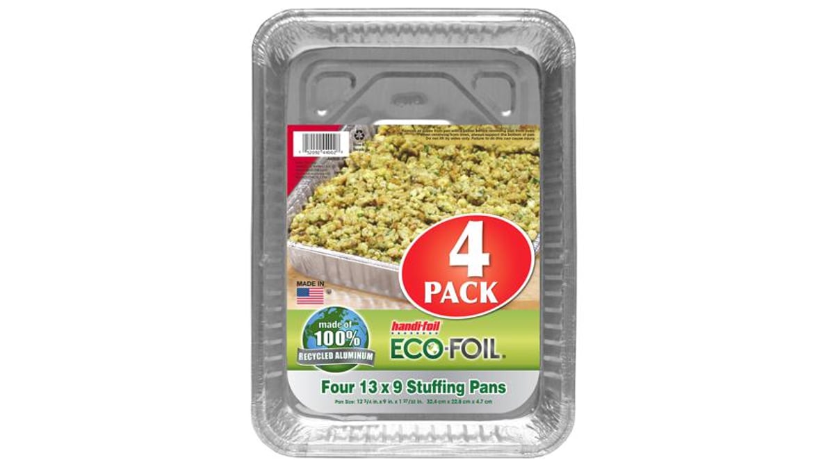 Handi-Foil Eco-Foil Stuffing Pans 13 x 9 - 4 Count
