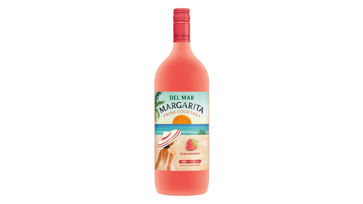 Del Mar Strawberry Margarita Wine Cocktail RTD Cocktail Bottle (1.5 L) |  Delivery Near Me - Doordash