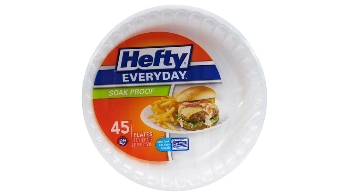 Hefty Everyday Soak Proof 9 Inch Foam Plates