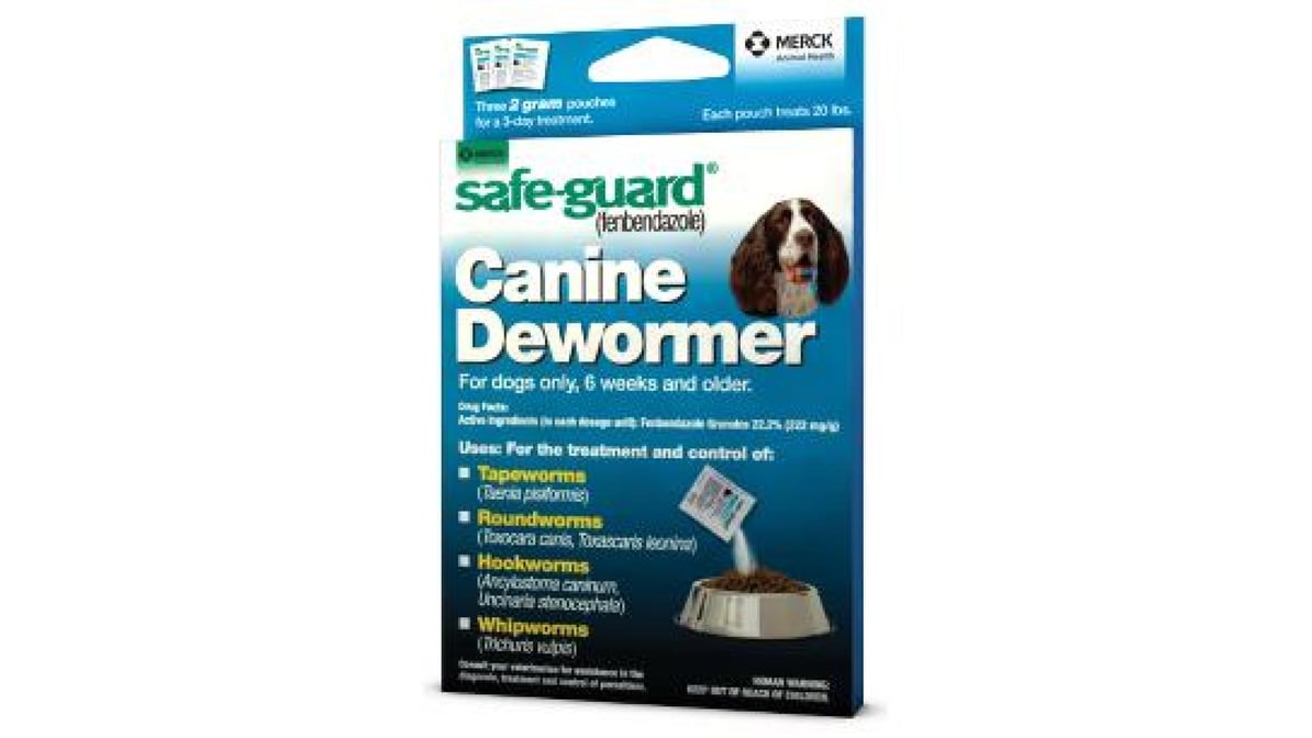 Merck Animal Health Safe Guard Canine Dewormer for Dogs 20 lb (3 ct ...