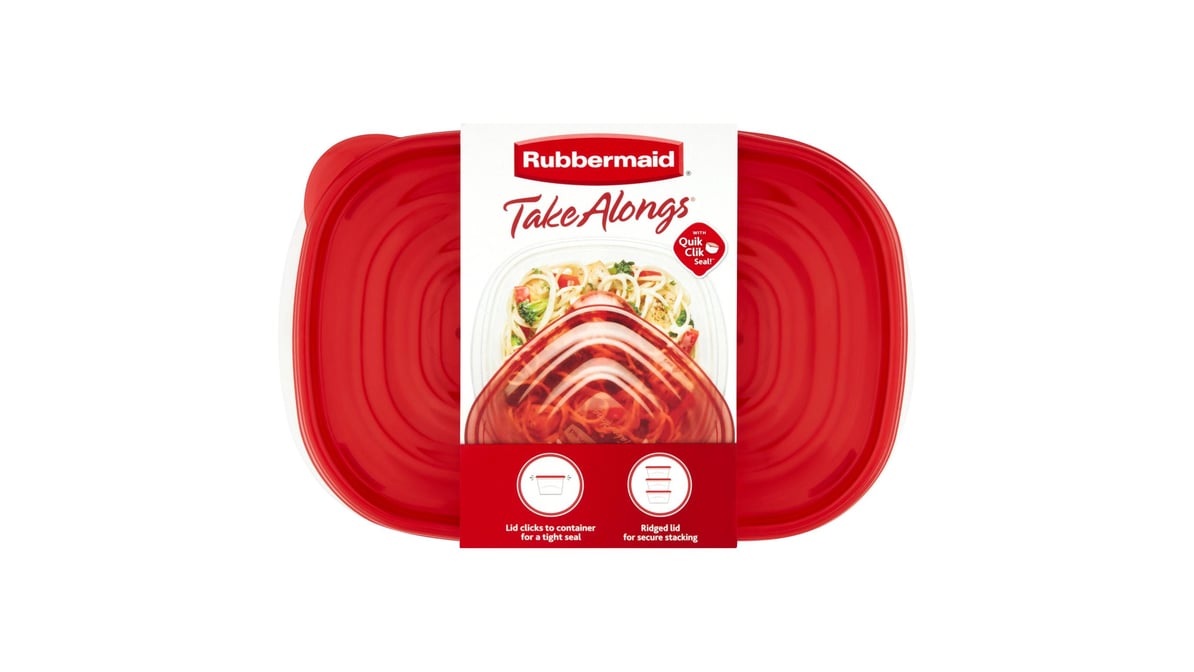Rubbermaid Take Alongs Containers & Lids, Rectangles, Large