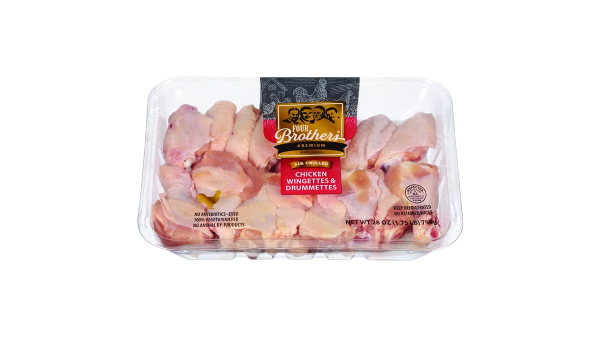 Four Brothers Premium Chicken Drummettes And Wingettes 28 Oz Delivery