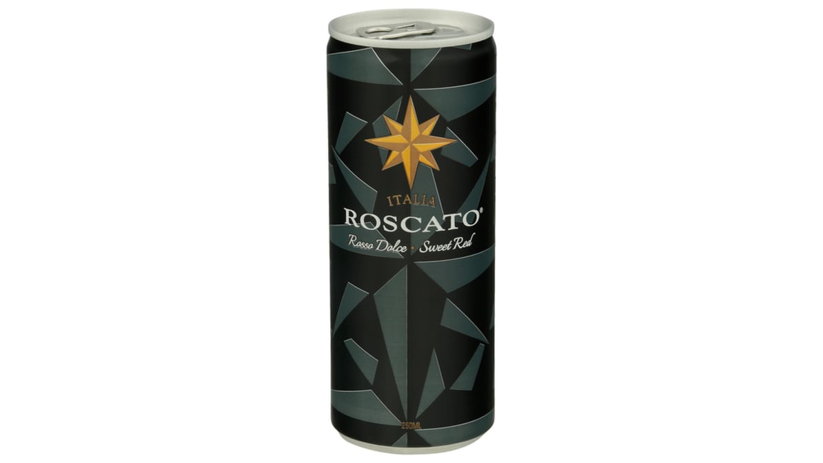 Roscato Rosso Dolce Sweet Red 2-250ml Cans :: Can Wine & Wine Cocktails
