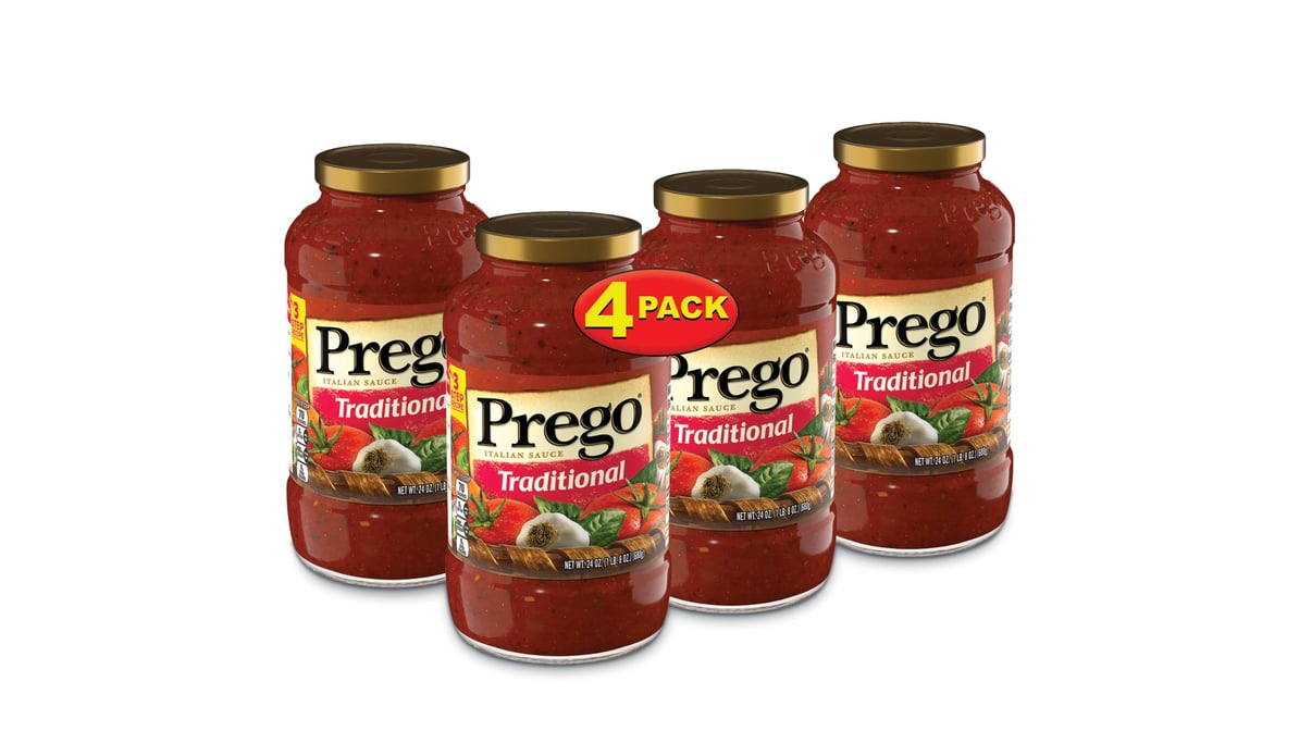Prego Prego Traditional Pasta Sauce, 24 oz Jar