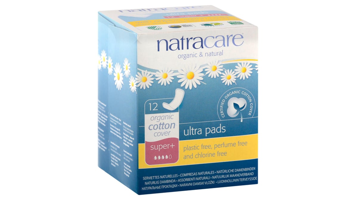 Natracare Ultra Pads Super + (12 ct) | Delivery Near Me - Doordash