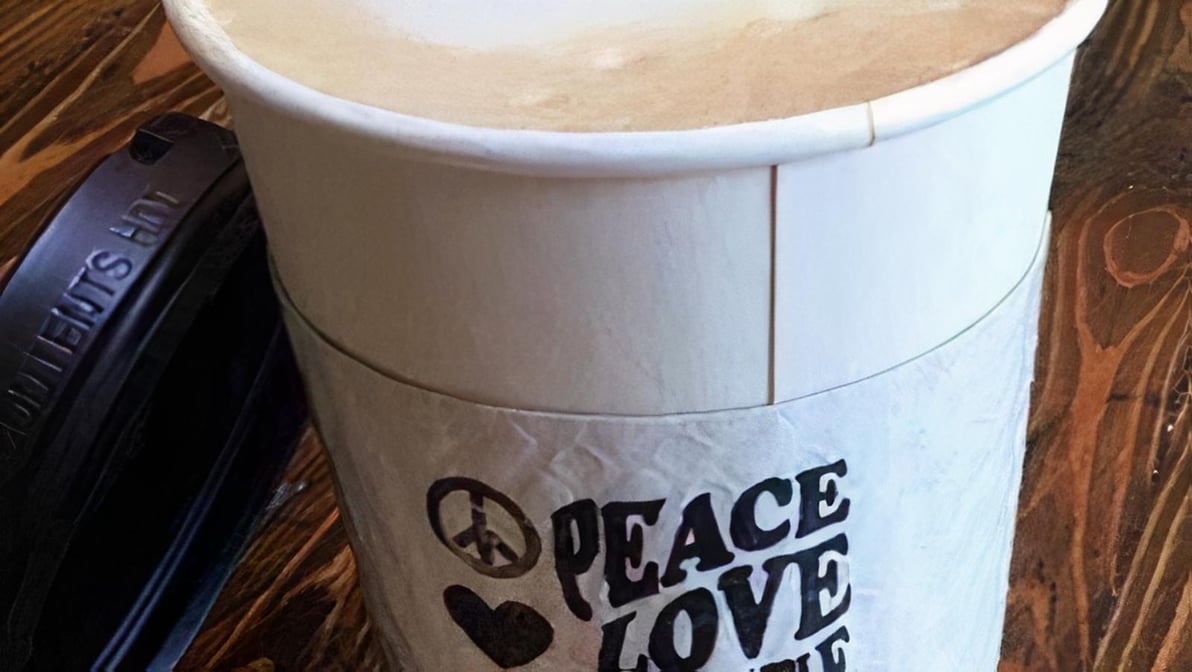 Peace Love Starbucks sticker - coffee