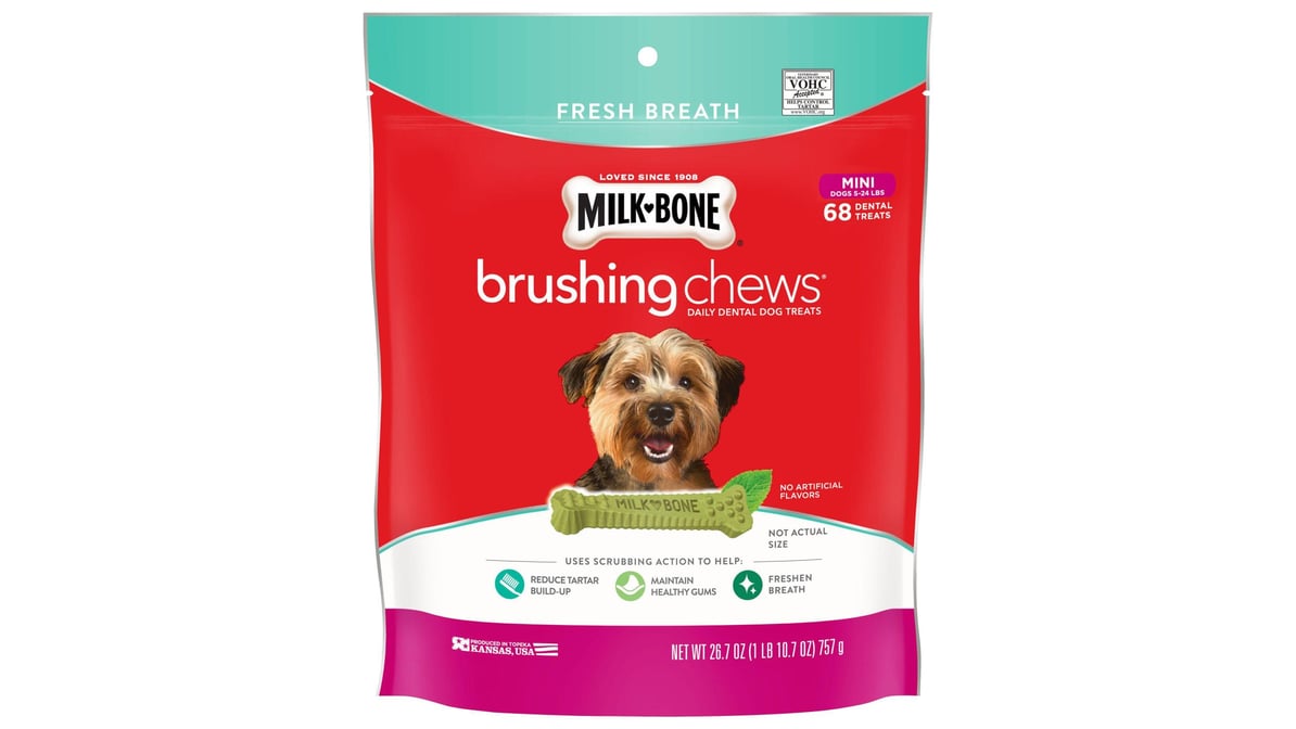 Milk bone brushing chews clearance fresh breath