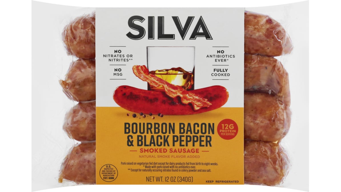 Calories in All Beef Hot Links from Silva